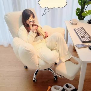 Nueva Silla de Juego Ergonómica Plegable Informal con <span class=keywords><strong>Tela</strong></span> Resistente al Agua, Función de Inclinación Giratoria de 360 Grados, Diseñada para Juegos - Product Image 5