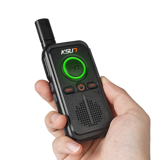 KSUN Dual PTT PMR 446 FRS Pocket Small Mini Analog Two Way Radio Tpye-C Fast Charge Woky Toky Intercom Wireless Walkie Talkie