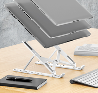 Support de table pliable réglable à 10 vitesses pour ordinateur et téléphone