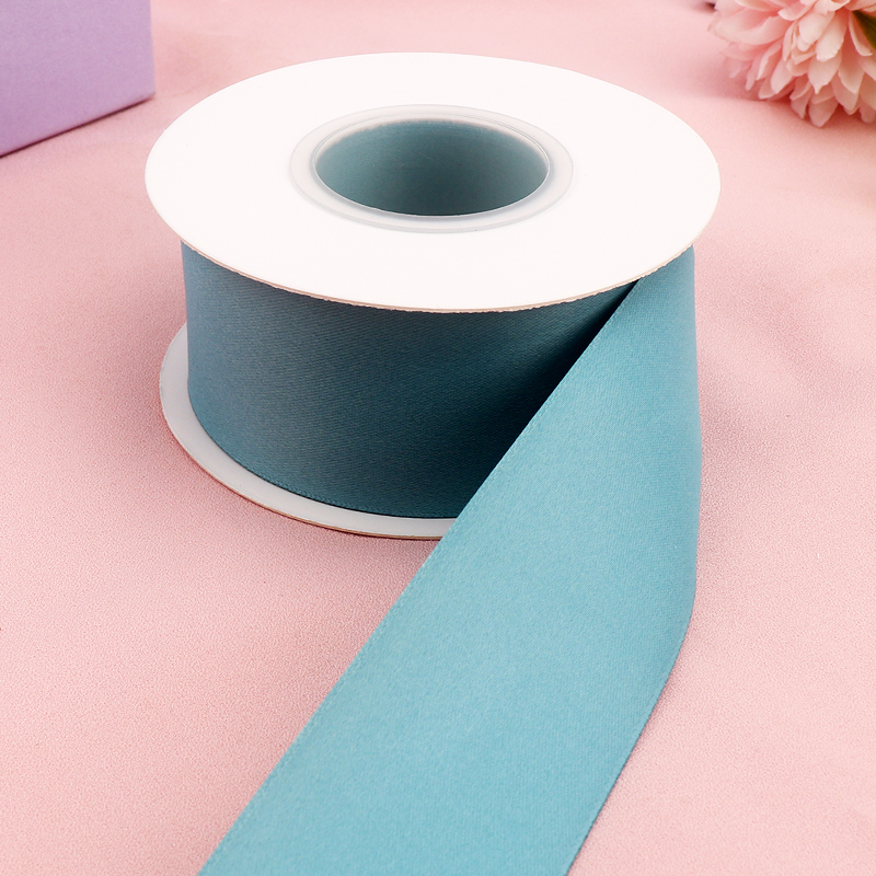 3.8cm Double-Sided Matte Polyester Ribbon Eco-Friendly Colorful Gift Wrapping Material for DIY Crafts Christmas Bouquet Fashion