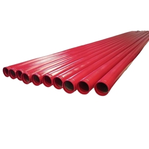 Tuyau d'incendie FM/UL approuvé ASTM A795, extrémité rainurée, <span class=keywords><strong>peinture</strong></span> <span class=keywords><strong>rouge</strong></span> RAL3000, tube rond de 5,8 m/6 m pour système de lutte contre l'incendie - Product Image 1