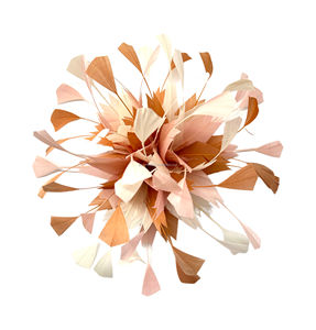 لوازم ميلينيري ، قبعة ديربي من ريشة الإوز المركزية الشاذة ، قبعة التميمة على شكل زهرة - Product Image 2