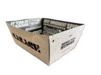 Boîte à gâteau recyclable de conseil ivoire mat de stratification pour des cadeaux de nourriture à emporter de chips de pomme de terre de sushi