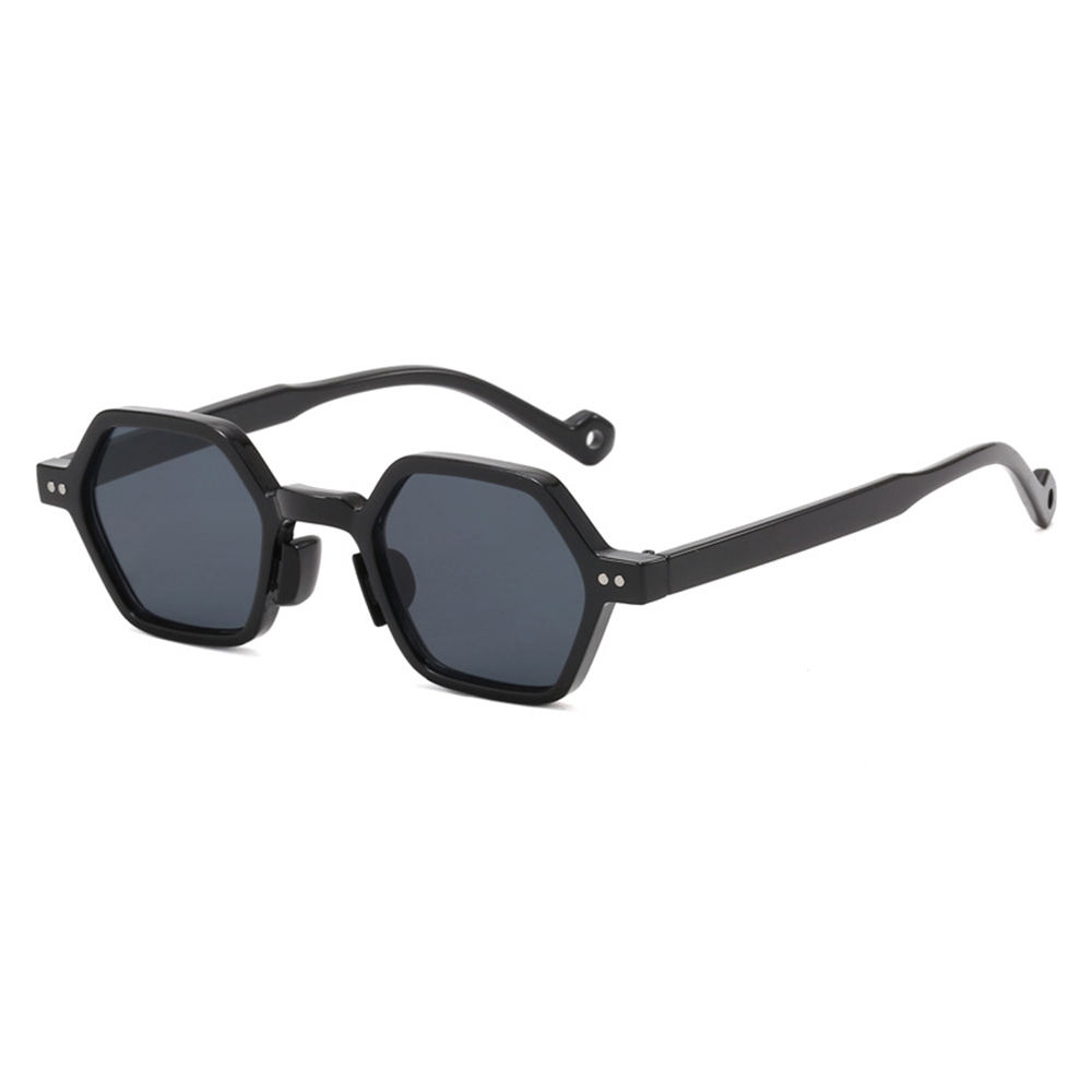 Occhiali da sole 2023 occhiali esagonali quadrati piccoli lenti