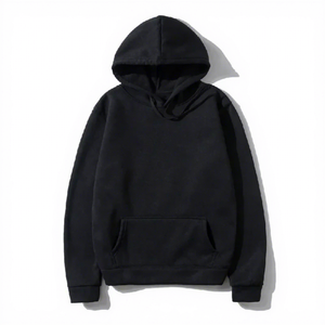Sudadera con Capucha para Hombre, Color Verde Oscuro, Corte Regular, Estilo Casual, Color Sólido, con Bolsillo, Manga Larga, Felpa Francesa, para Otoño - Product Image 2