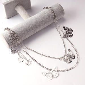Chaîne de taille papillon en alliage de zinc, chaîne de corps multicouche unisexe, accessoire de mode pour usage quotidien - Product Image 2