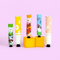 Tubes cosmétiques en aluminium-plastique personnalisés avec impression UV offset, bouchon à vis 12,7-35 mm, 35 ml, type compressible, emballage vide pour crème pour les mains