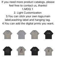 T-shirts pour hommes en gros, de haute qualité, délavés et vieillis, coupe ample, unis, avec rivets, patchwork brut et irrégulier, pur