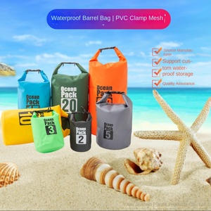 Bolsa de almacenamiento de pesca de tela de malla de PVC bolsa de barril impermeable con diseño de <span class=keywords><strong>Cala</strong></span> de rastreo para equipo de pesca escalador y deriva - Product Image 2