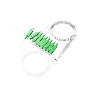 ตัวแยกสัญญาณไฟเบอร์ออปติก PLC 1x8 SC/APC 0.9 มม. แบบหลอดเหล็กขนาดเล็ก สำหรับ FTTH PLC Splitter Equipments - Product Image 5