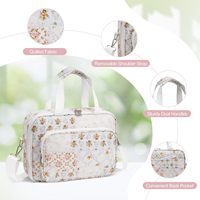 Housse de Bible matelassée pour femme avec fermeture éclair et bandoulière, sac organisateur léger et portable grande capacité