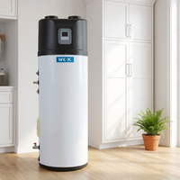 Calentador de Agua Doméstico con Bomba de Calor Todo en Uno R134a Sin Wifi, 150L 200L 300L, Bomba de Calor Aire-Agua para Baño