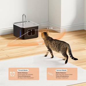 Fontaine à eau automatique intelligente pour animaux de compagnie, distributeur d'eau pour chat en ABS et acier inoxydable - Product Image 4