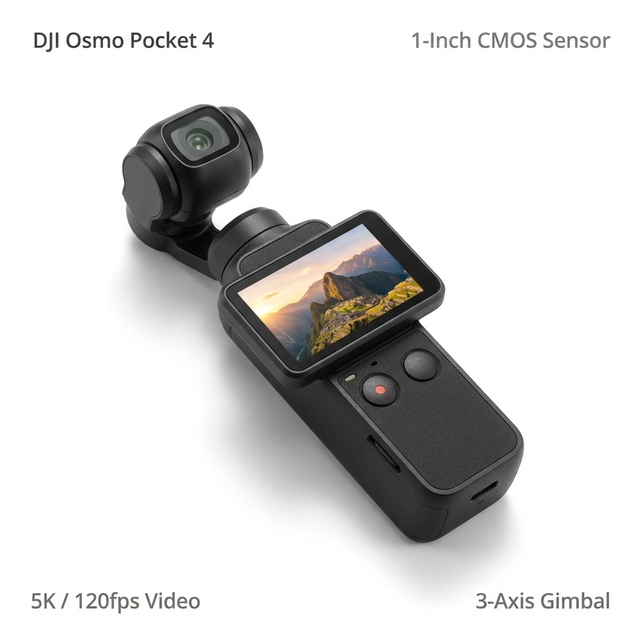 Wholesale D JI Osmo Pocket 4 Gimbal Camera 1-Inch Sensor 5K 120fps 3-Axis Stabilizer AI Tracking Vlog Video Professional Bulk