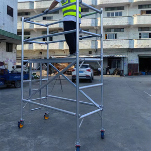 Échafaudage portatif de tour d'échafaudage mobile avec la plate-forme de travail d'échelle pour la construction - Product Image 5