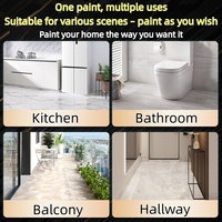 Peinture de rénovation multi-surfaces, revêtement changeant de couleur pour carrelage et céramique, peinture de rénovation pour sols en verre dépoli pour cuisine et salle de bain