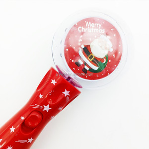 Giáng sinh Đảng LED nhấp nháy ánh sáng-up Spinner Wand đồ chơi cho trẻ em Snowman Bóng phát sáng gậy khuyến mãi quay bóng - Product Image 4