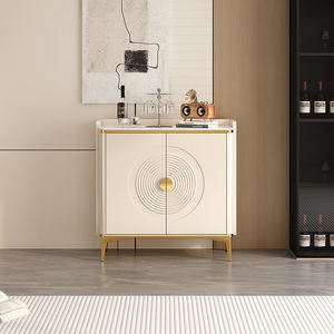 Buffet de Luxe Italien Moderne avec Plateau en Marbre, Portes en <span class=keywords><strong>Verre</strong></span>, Bois Massif, pour Salle à Manger, Salon, Chambre, Rangement et Présentation Modulaire - Product Image 5