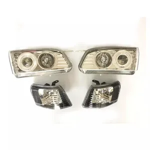 Stock Angel Eyes Corner Light Set frente Car Light Faróis LED para Toyota Corolla AE110 Farol 81130-1E450