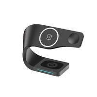 Station de charge sans fil magnétique en plastique quatre-en-un, chargeur rapide 10W, cadeau d'entreprise pour les clients
