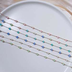 Cadena de 20 Metros con Cuentas de Cristal, Componentes para Collares y Pulseras, para la Fabricación de Joyería DIY - Product Image 4
