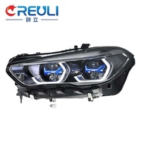 CREULI 12V Nouveau Phare de Pare-chocs G05 Phares Laser Assemblage de Phares pour X5 G05 Style 2019-2023 Pièces Auto