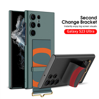 Étui de téléphone portable GKK de luxe ultra-fin et durable en PC pour S23/S24/S25 Ultra, antichoc, souple, avec dragonne