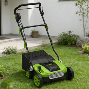 VERTAK Désherbeur et Scarificateur Électrique 1500W, Râteau à Pousser Manuel, Réglage de la Hauteur sur 6 Positions, Scarificateur et Aérateur de Pelouse - Product Image 3