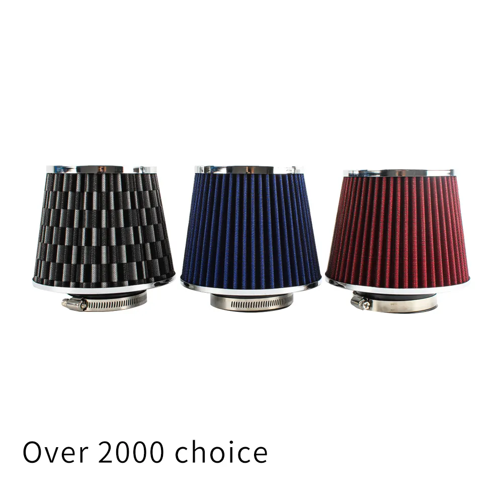 3 Inch cone 73mm Racing Modified autofiltro de aire JDM Universal Activated Carbon super power flow Car cone Air Intake Filter