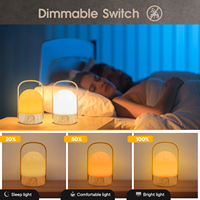 Lampe de chevet pour chambre deux couleurs veilleuse Dimmable USB Rechargeable enfants bébé chambre anti-moustique lumière