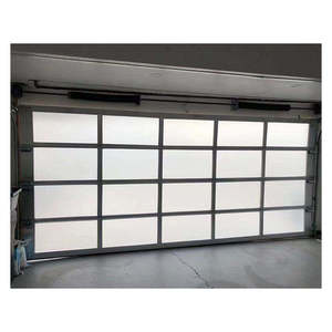 Proveedor de puertas de garaje, vidrio comercial plegable rodante, puerta de garaje automática de aluminio para el hogar Interior de alta calidad - Product Image 3