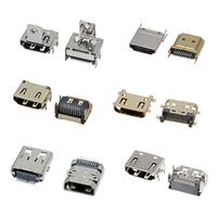 Connecteur Micro USB Type-C 4, 6 ou 9 broches, à 90/180 degrés, avec plaque de montage encastrée, Mini USB 2.0/3.0, plaqué or pour PCB