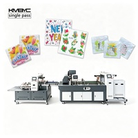 Machine d'impression automatique de serviettes de table à largeur d'impression totale de 42 cm avec alimentateur et récepteur, imprimante monocouche