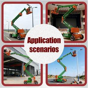 Высококачественная дизельная телескопическая передвижная подъемная платформа с колесным приводом и максимальной высотой подъема 22 м - Product Image 3