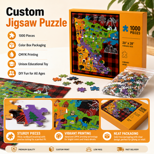 <span class=keywords><strong>Puzzle</strong></span> géant Minnesota de <span class=keywords><strong>1000</strong></span> <span class=keywords><strong>pièces</strong></span>, <span class=keywords><strong>prix</strong></span> avantageux, design personnalisé, impression sur mesure - Product Image 3