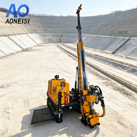 Foreuse de carottage diamanté diesel 100M avec mât inclinable pour l'investigation et l'exploration géologique des sols