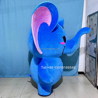 Funtoys, disfraz de Mascota de elefante inflable azul gigante, Cosplay personalizado, Fursuit de felpa, nariz larga para publicidad comercial de adultos