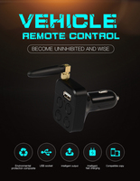 Control Remoto YET2205 de 4 Botones y 433MHz para Vehículos, con Código Variable, Carga USB y Antena, Práctico