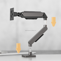 Support d'ordinateur portable en aluminium réglable, bras de moniteur Vesa, support de levage, support de fixation, écrans de 17 à 32 pouces, 75x75/100x100 mm, charge de 11 kg