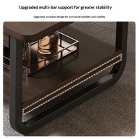 Table basse rectangulaire minimaliste pour usage domestique, petite table de salon compacte, table à thé pour bureaux, petite table d'appoint, idéale pour la location