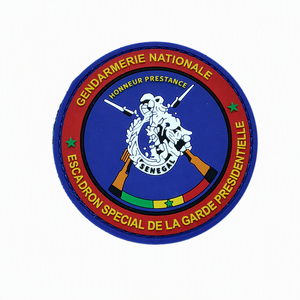 Écusson 3D personnalisé en PVC – <span class=keywords><strong>Gendarmerie</strong></span> Nationale du Sénégal – Escadron Spécial de la Garde Présidentielle – Badge tactique auto-agrippant - Product Image 1