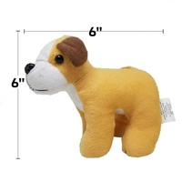 Peluche Chien Maison Animal Peluche Chiens Dalmation Jaune Lab Rottweiler Caniche Cocker Spaniel in Play Dog House Mallette de transport