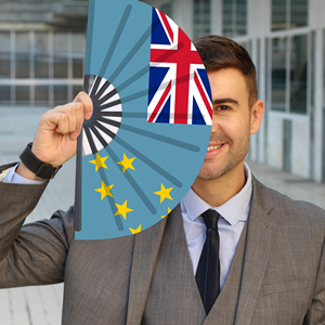 Abanicos Plegables de Plástico con la Bandera de Tuvalu al por Mayor, Abanico de Mano para Carnaval, Boda, Festival, Fiesta, Agencia de Viajes - Product Image 5