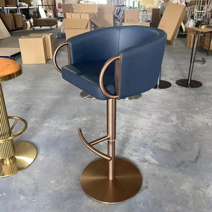 <span class=keywords><strong>Tabouret</strong></span> de bar réglable en hauteur, durable, avec structure en acier inoxydable, pour salons de beauté, salons de manucure, boutiques de mariages - Tabourets hauts au design moderne - Product Image 4