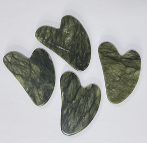 Pierre Gua Sha en jade Xiuyan à bas prix pour le massage du visage, du cou et du corps - Product Image 5