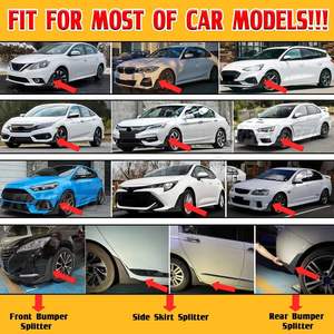 Alerones Laterales para Coche A4, Protector de Parachoques Delantero y Trasero, Divisor de Labio para AUDI A3 A4 A5 A6 A7 A8 Q3 Q5 Q7 RS5 - Product Image 2