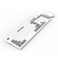 OEM OAK920 kablosuz ince Ultra ince oyuncu klavye fare üçlü set 1600 DPI ofis için ergonomik tasarım