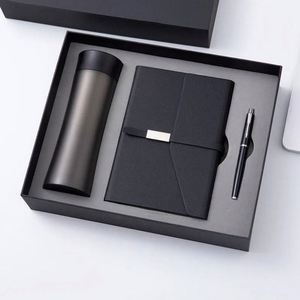 Customized A5 <b>Journal</b> Pu Leather Note Book Thermos Cup Corporate Gift Set Wholesale Promotional Luxury Notebook and Pen Gift Set - Product Image 1