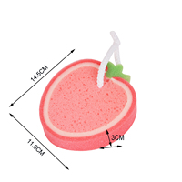 Maui – éponge De bain en Pu, éponge De nettoyage en forme De fraise pour éliminer les odeurs