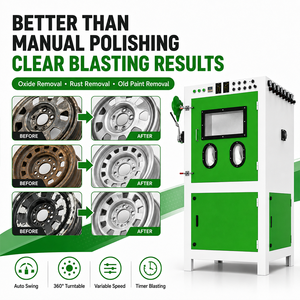 <span class=keywords><strong>Cabine</strong></span> <span class=keywords><strong>de</strong></span> <span class=keywords><strong>sablage</strong></span> rotative <span class=keywords><strong>automatique</strong></span> pour le nettoyage <span class=keywords><strong>de</strong></span> jantes en alliage - Product Image 2